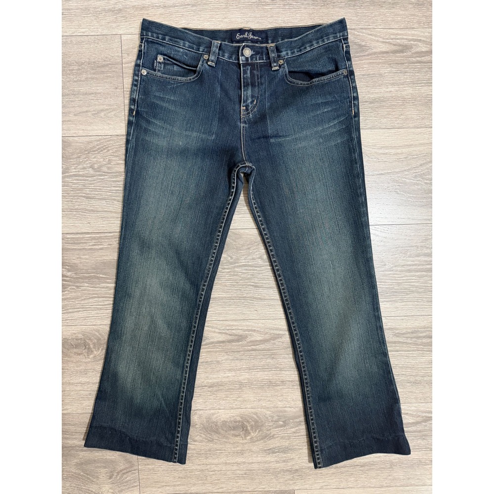 Vintage Y2K Earl Jean 84 Slim Bootcut Women Jeans Size 28 Dark Wash Mid Rise